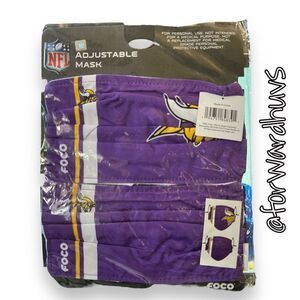 Minnesota Vikings NFL | Adult Mask Set | 2 Pack